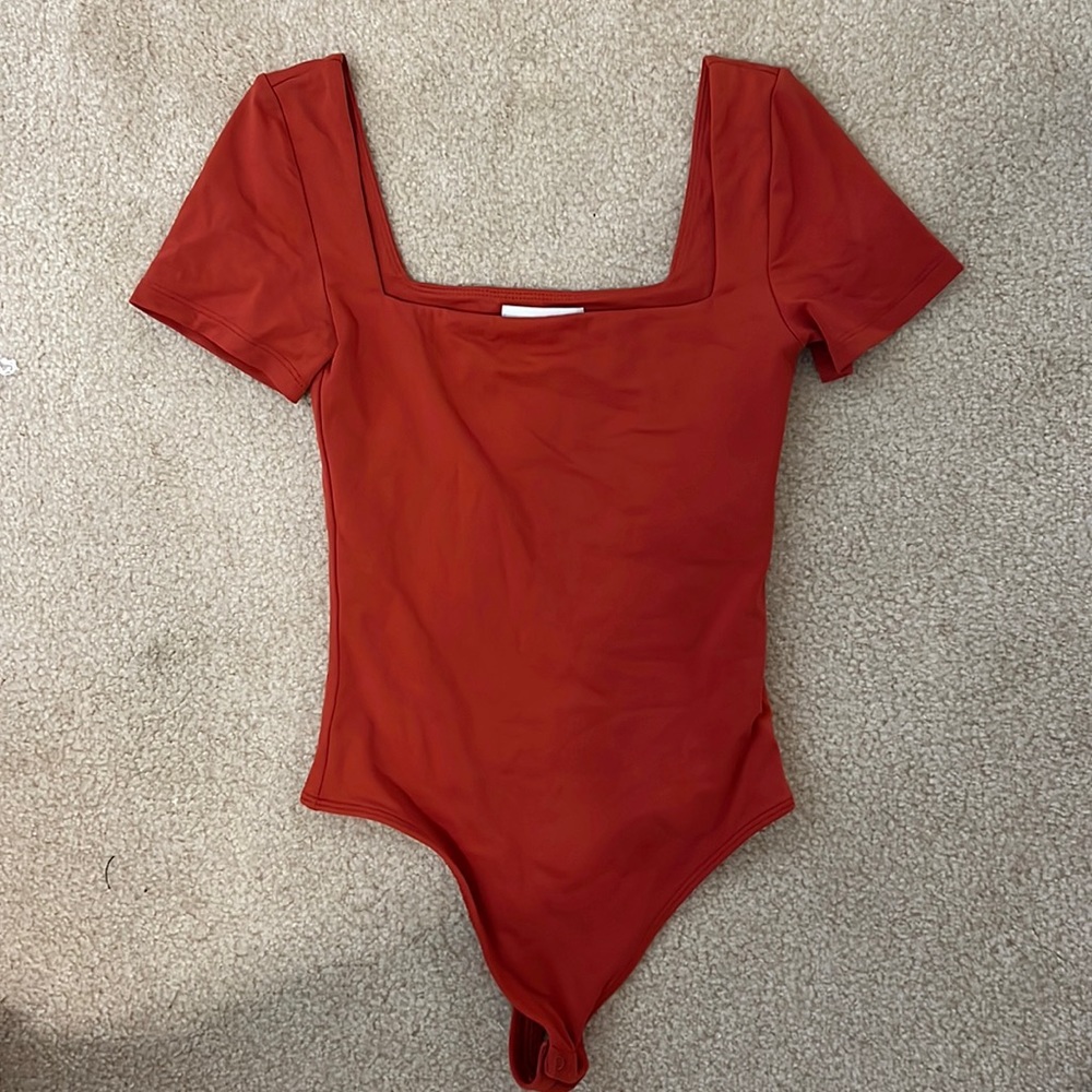 Aritzia Red Bodysuit